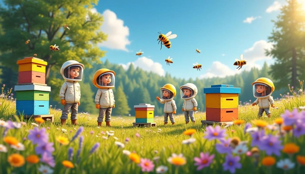 découvrez le rucher de planeze, une aventure apicole fascinante destinée aux enfants. plongez dans le monde fascinant des abeilles et initiez vos petits explorateurs aux merveilleuses secrets de la nature. une expérience éducative et ludique inoubliable !