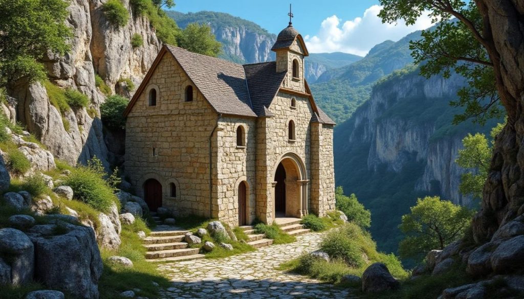 découvrez l'ermitage saint antoine de galamus, un joyau caché près de saint paul de fenouillet. niché au cœur des montagnes, cet endroit mystique offre une quiétude exceptionnelle, des panoramas à couper le souffle et un voyage spirituel inoubliable pour les amateurs de nature et de patrimoine.